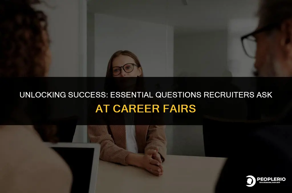 what do recruiters ask at a career fair