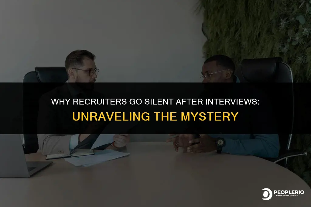 what do recruiters ghost after interview