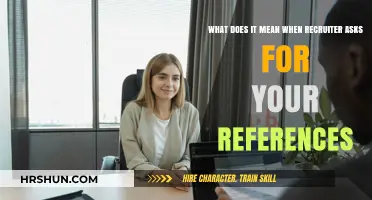 Decoding the Recruiter's Request: What Do They Really Mean by 'References'?