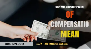 Decoding Military Pay in Lieu of Compensation: A Comprehensive Guide