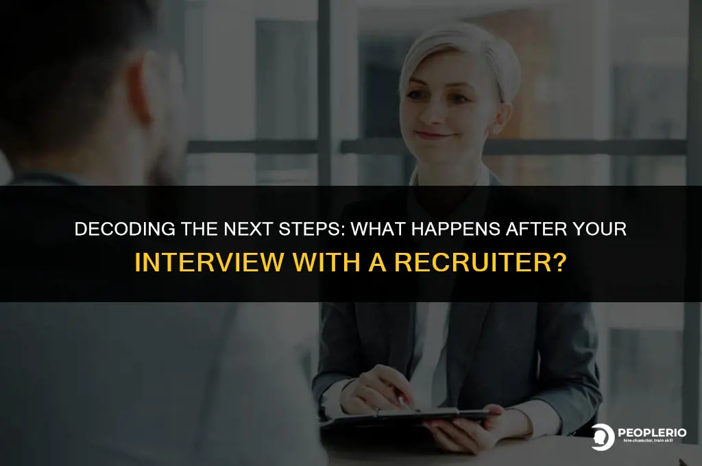 what happens after interview with recruiter
