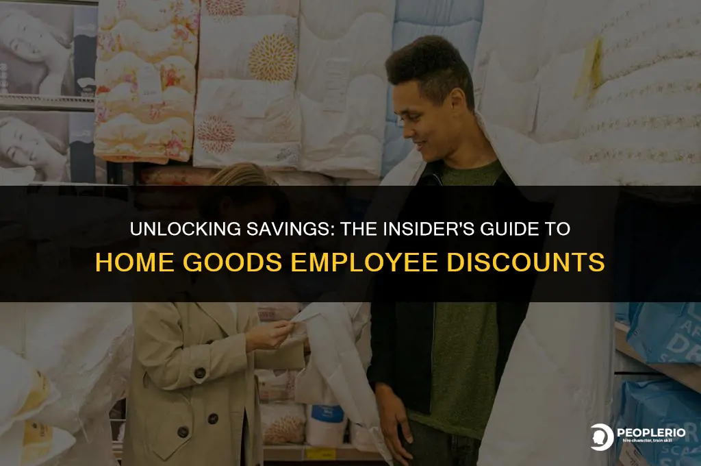 what is home goods employee discount