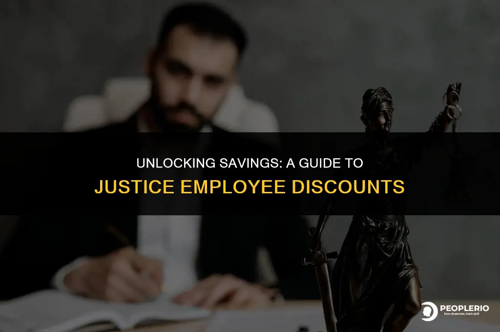 what is justice employee discount