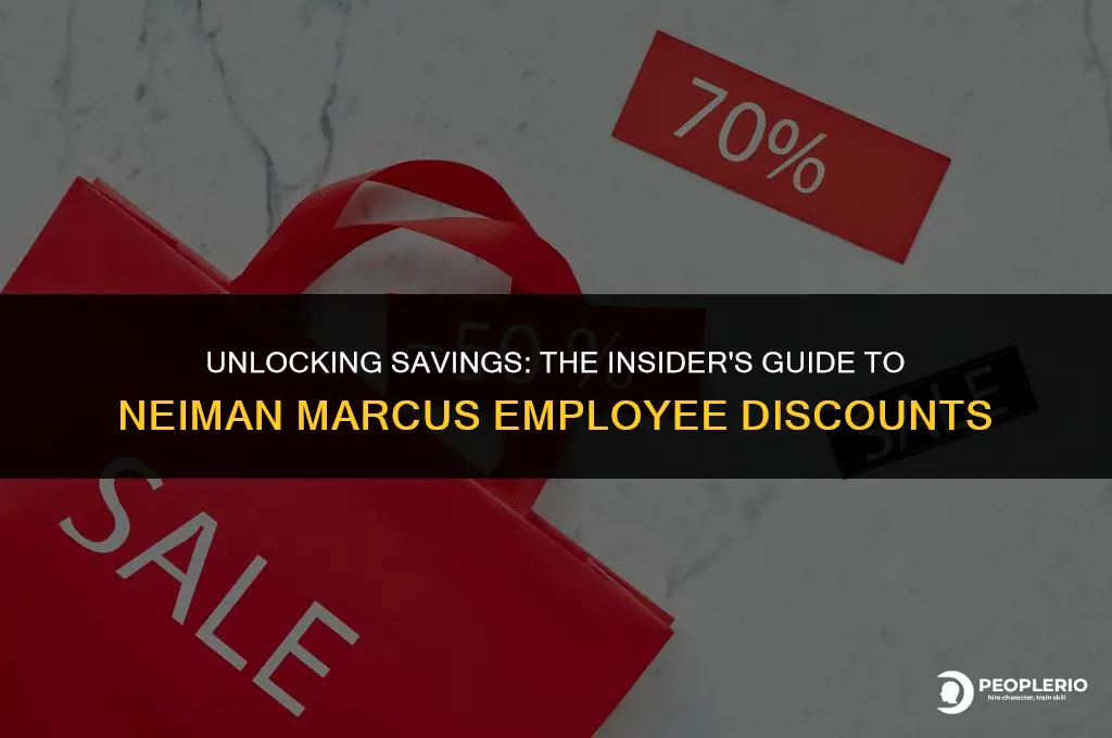 what is neiman marcus employee discount