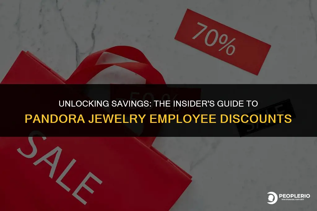 what is pandora jewelry employee discount