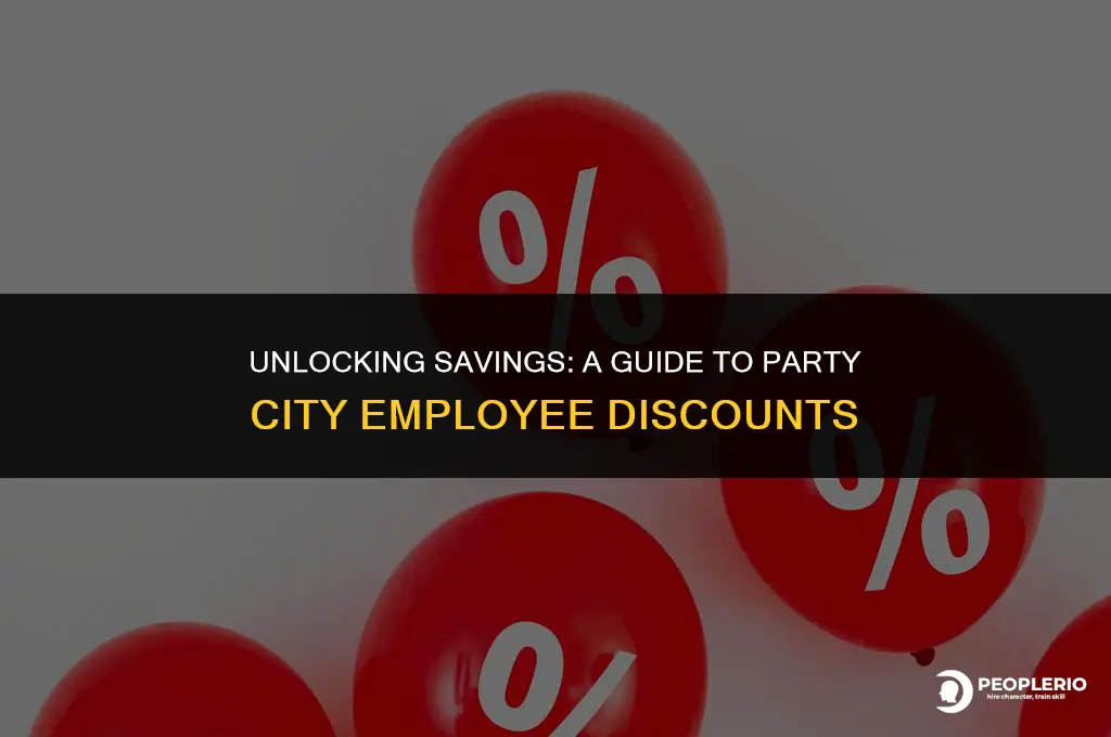 what is party city employee discount