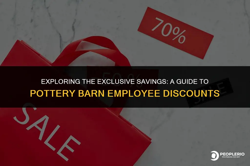 what is pottery barn employee discount