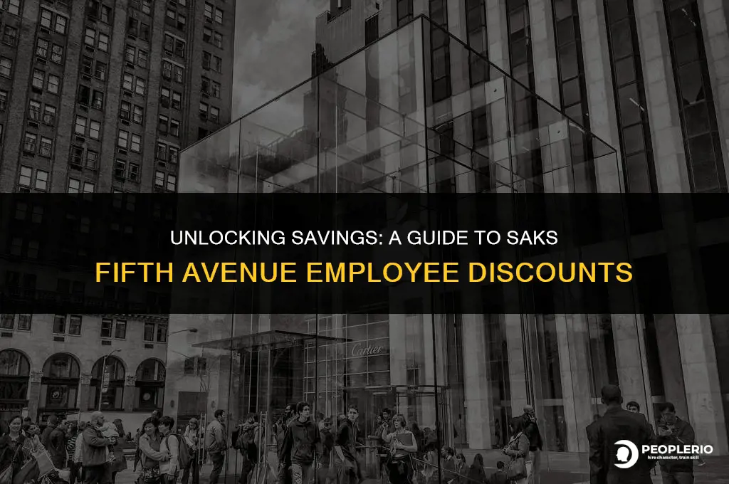 what is saks fifth avenue employee discount