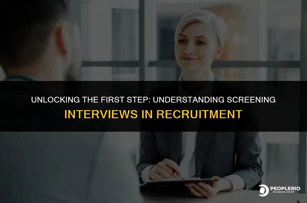 what is screening interview in recruitment