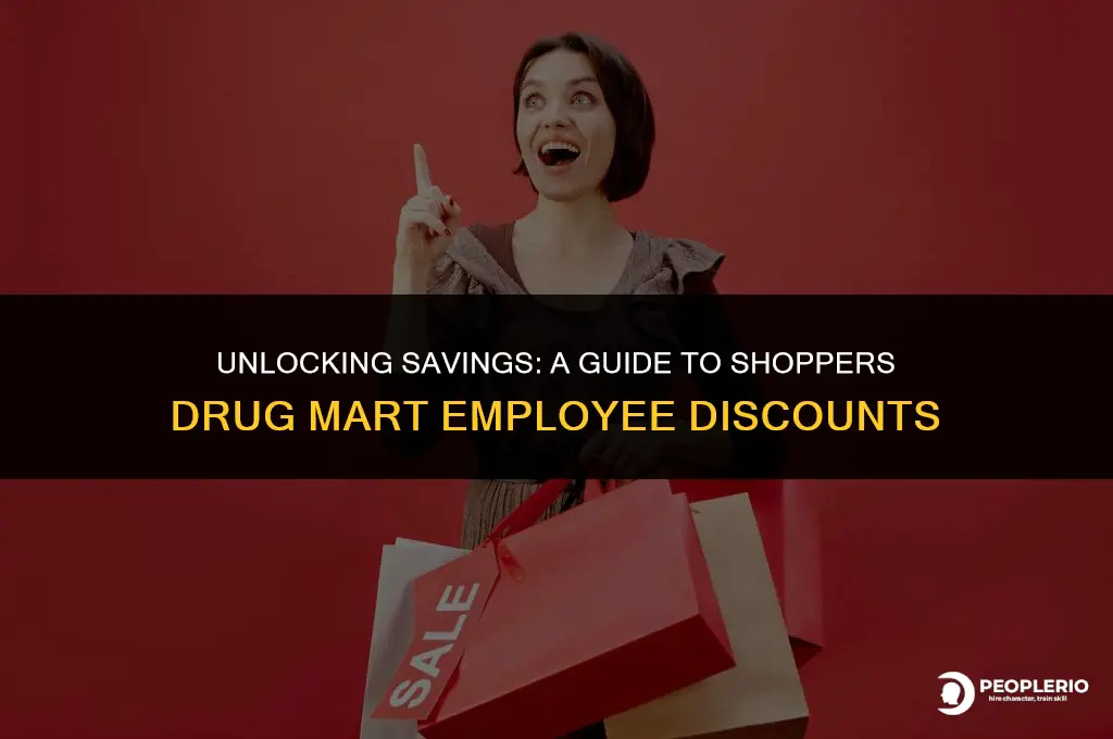 what is shoppers drug mart employee discount