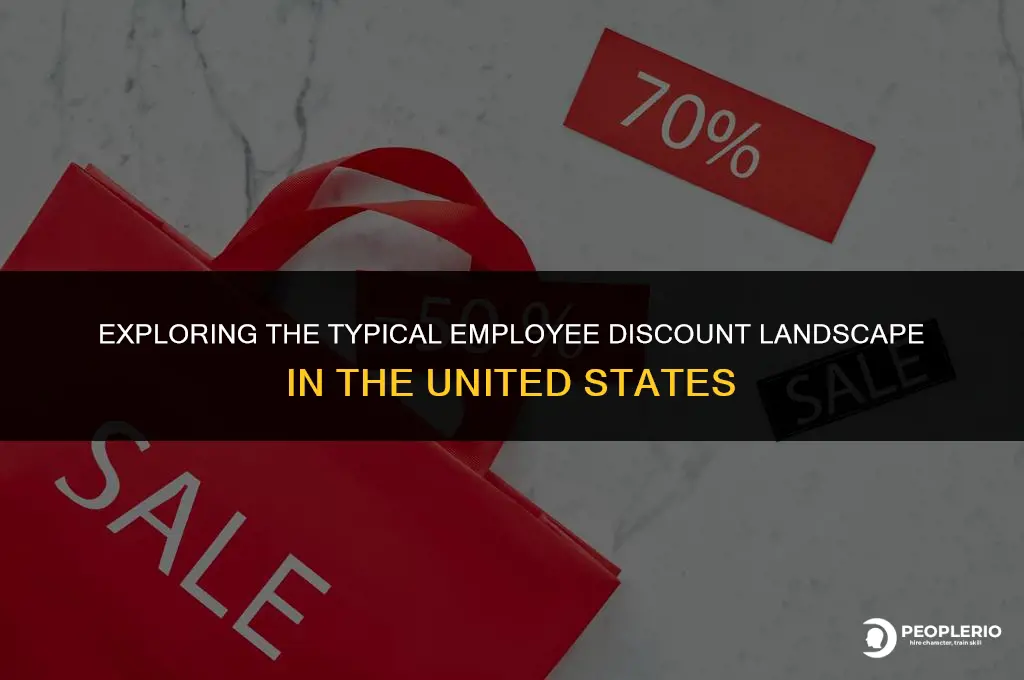 what is the average employee discount in usa