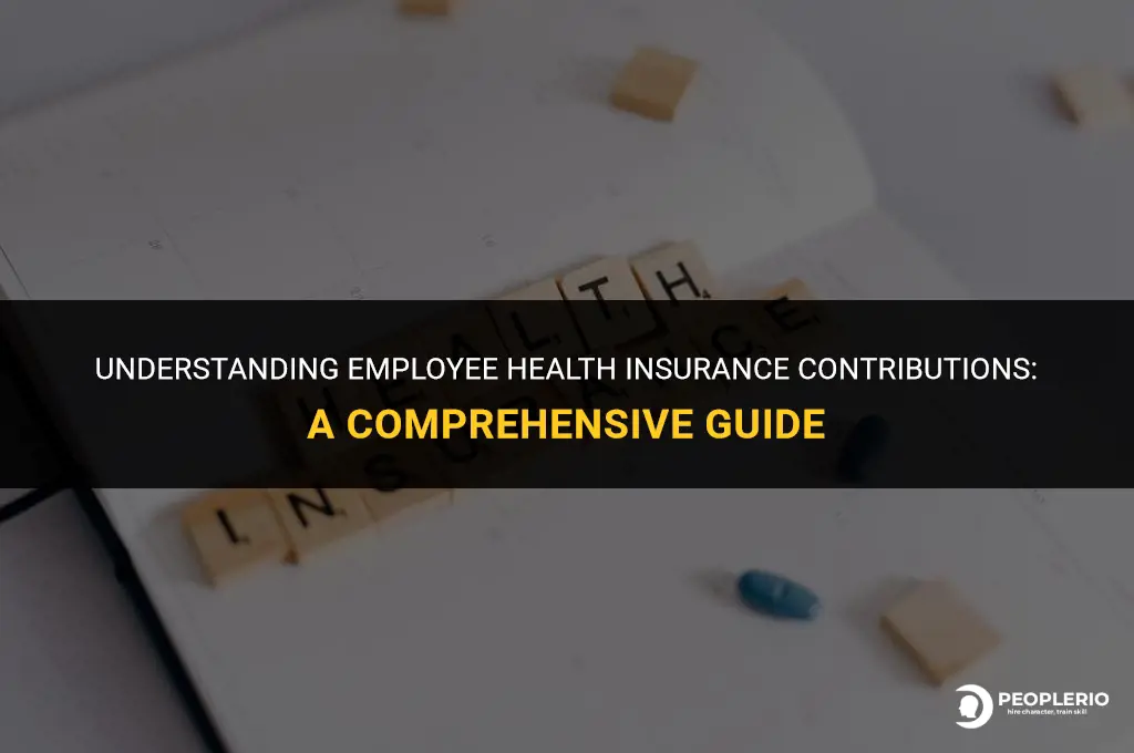 what is the average health insurance split for employee contribution