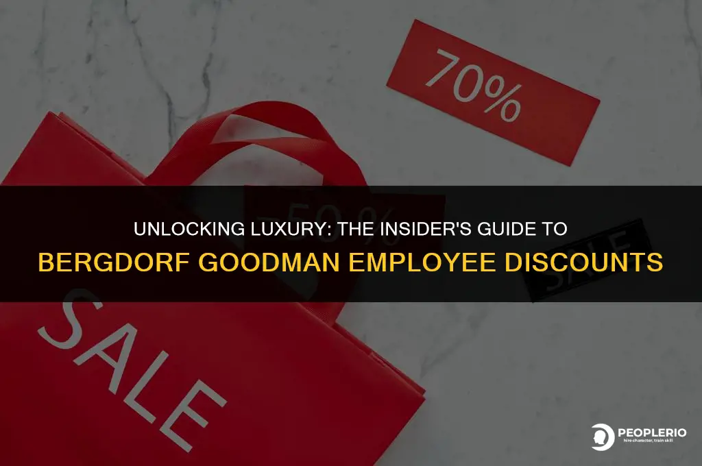 what is the bergdorf goodman employee discount