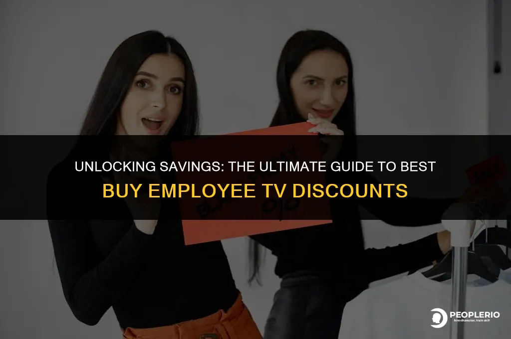 what is the best buy employee discount ob tvs