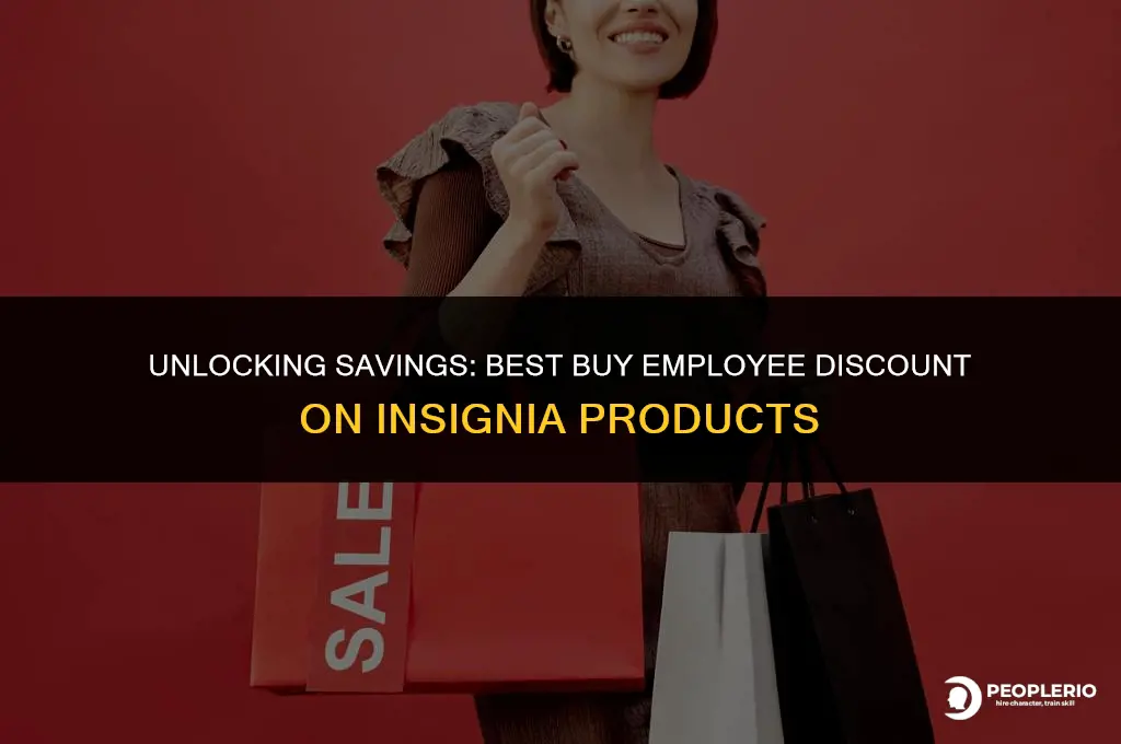 what is the best buy employee discount on insignia