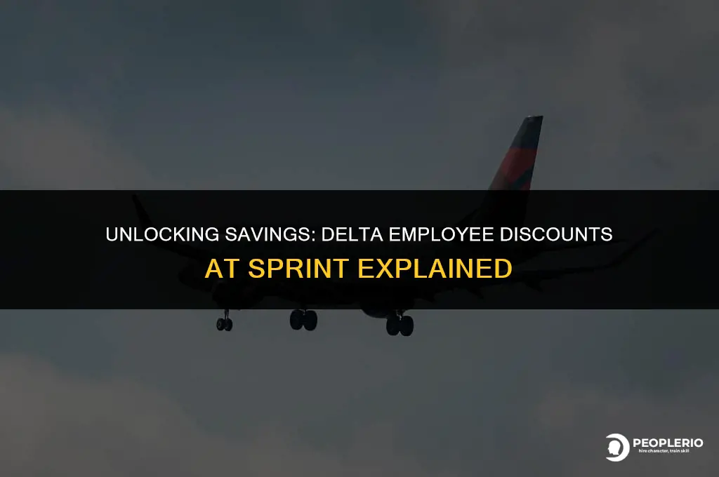 what is the delta employee discount at sprint