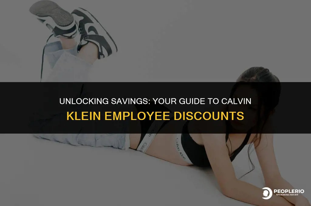 what is the employee discount at calvin klein