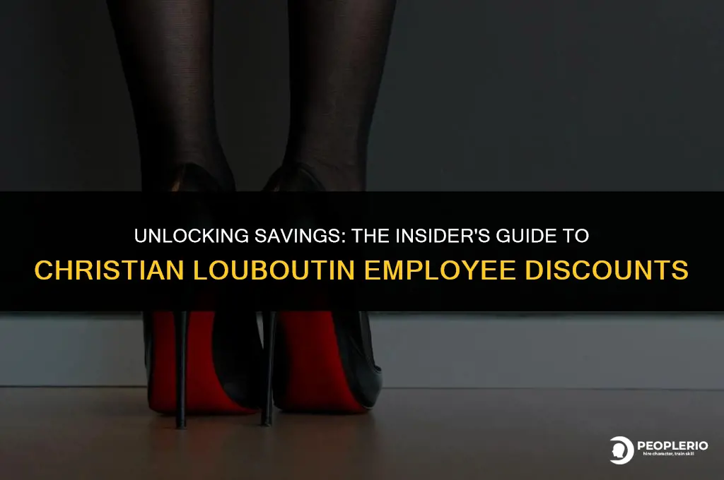 what is the employee discount at christian louboutin