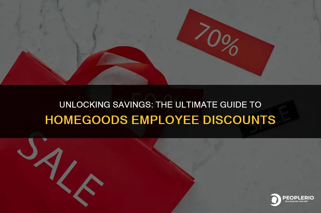 what is the employee discount at homegoods