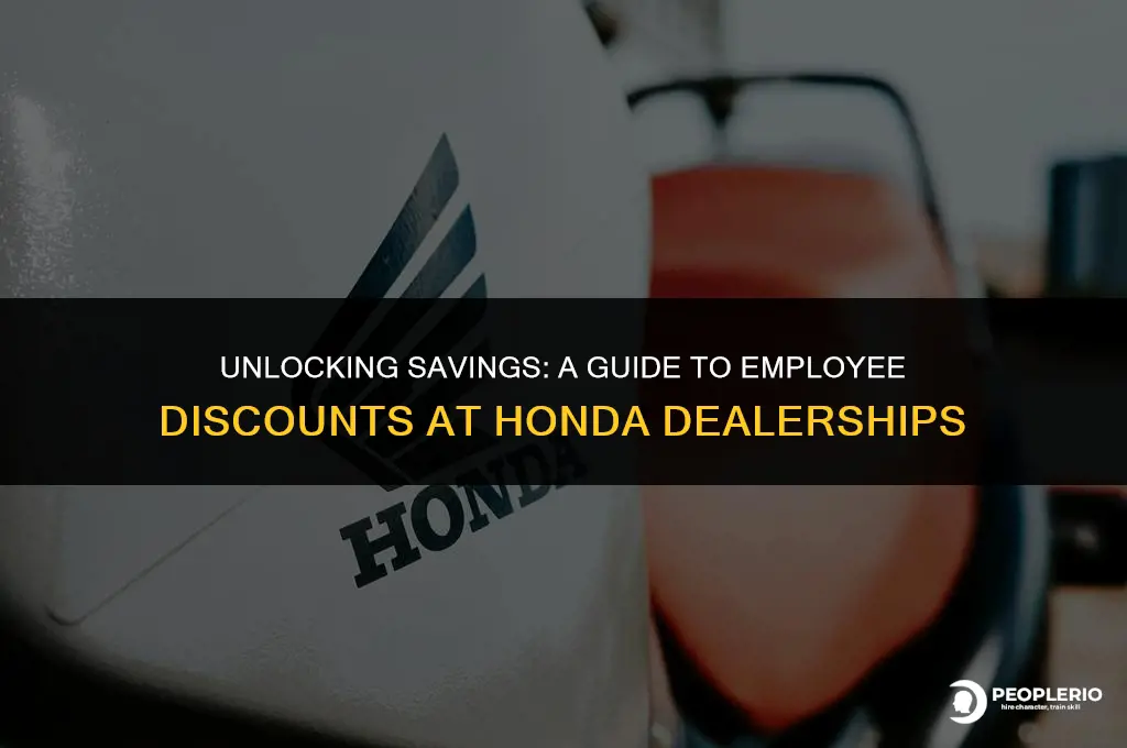 what is the employee discount at honda dealer