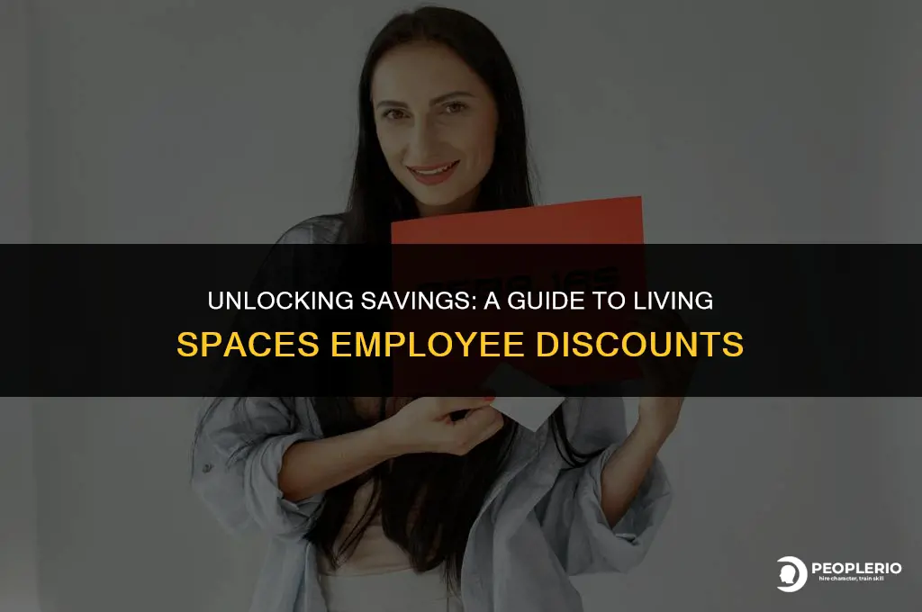 what is the employee discount at living spaces