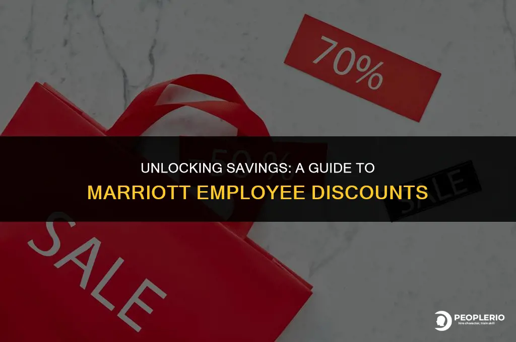 what is the employee discount at marriott hotels
