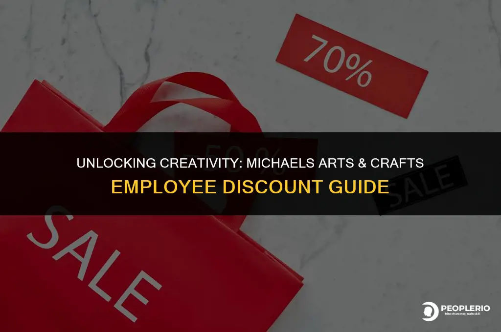 what is the employee discount at michaels arts and crafts