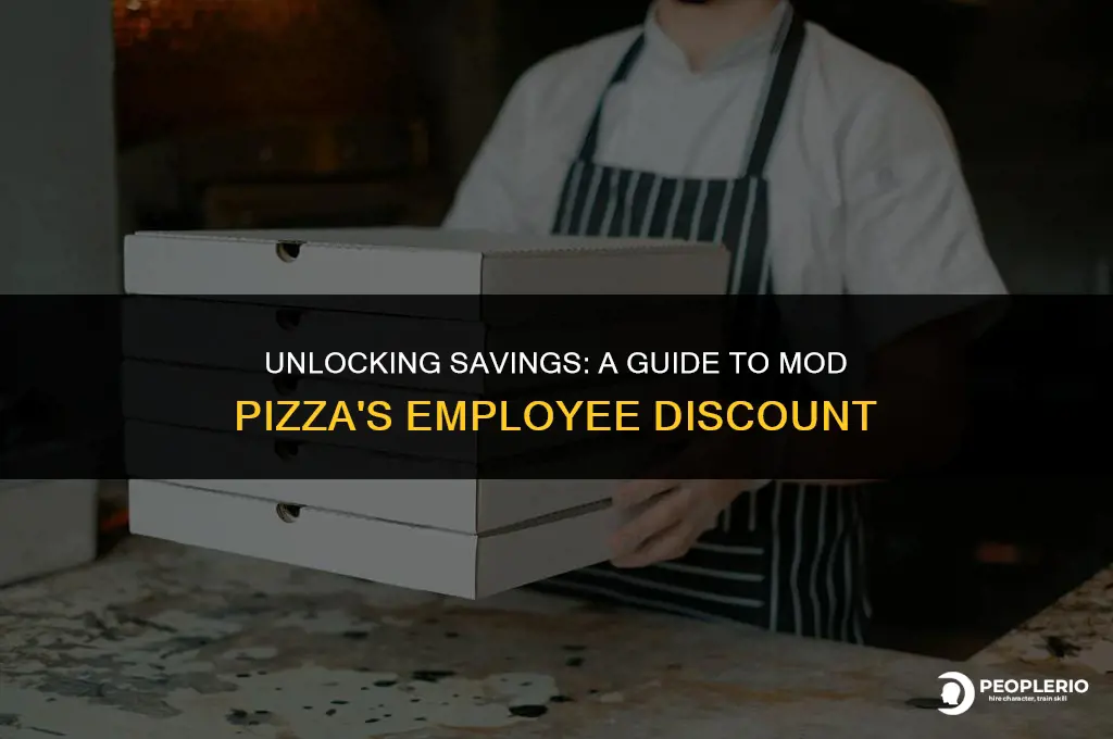 what is the employee discount at mod pizz