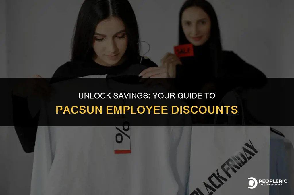 what is the employee discount at pac sun
