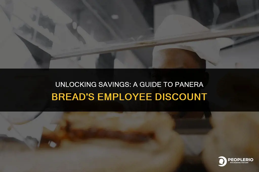 what is the employee discount at panera bread