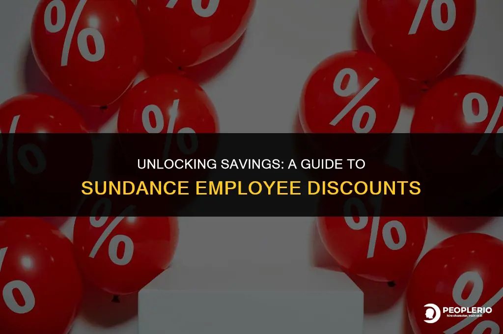 what is the employee discount at sundance