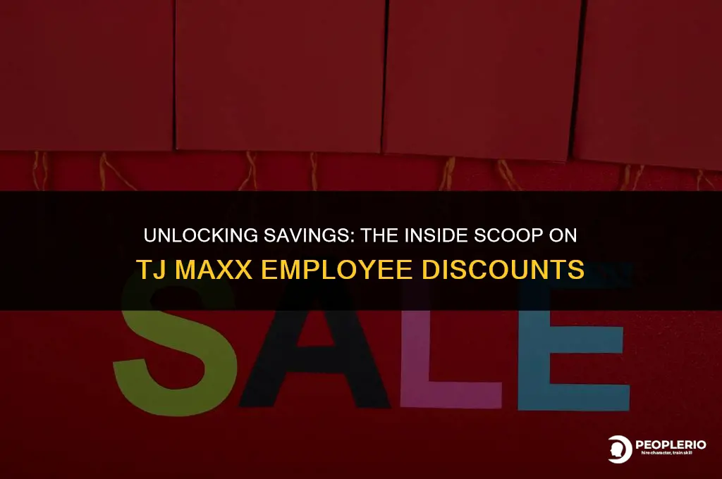 what is the employee discount at tj maxx
