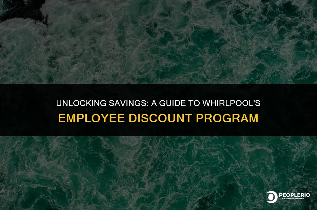 what is the employee discount at whirlpool
