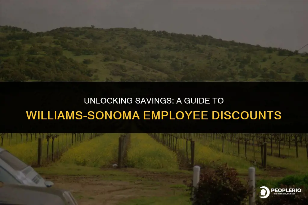 what is the employee discount at williams sonoma