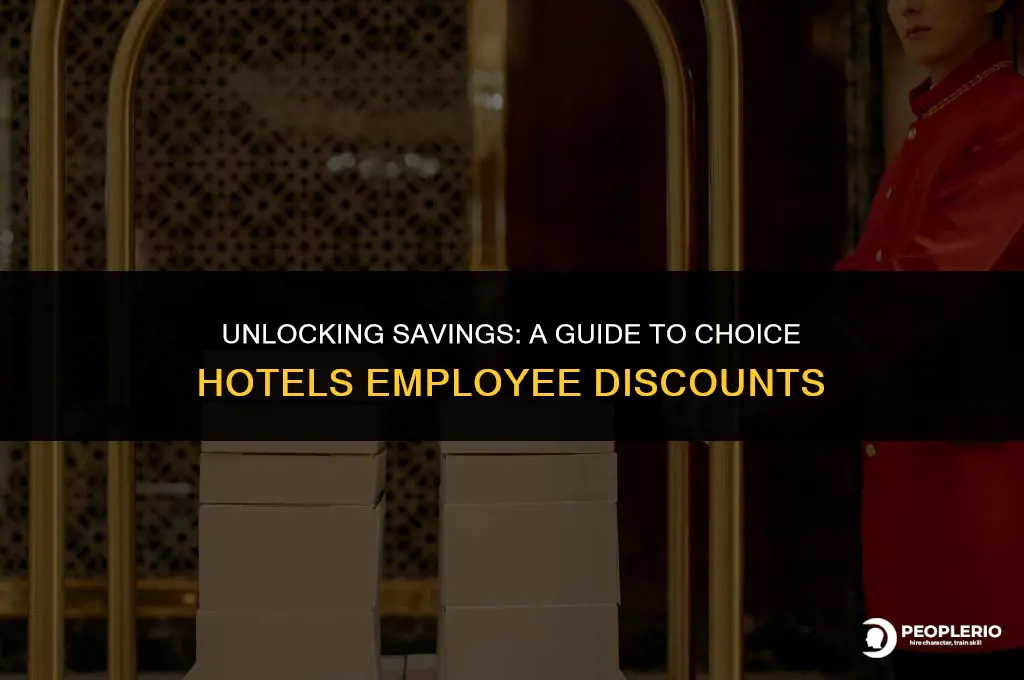 what is the employee discount for choice hotels