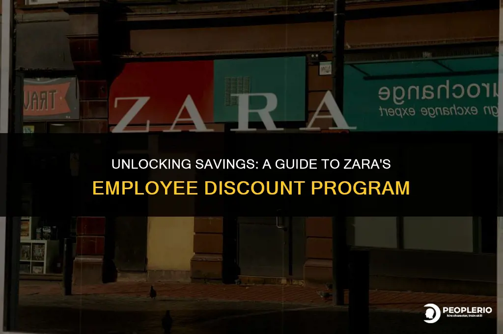 what is the employee discount zara