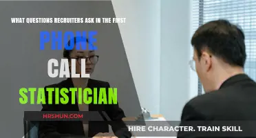 Decoding the First Call: Common Questions Recruiters Ask Statisticians