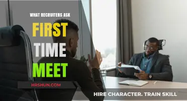 Decoding the Recruiter's Mind: What to Expect at Your First Meeting