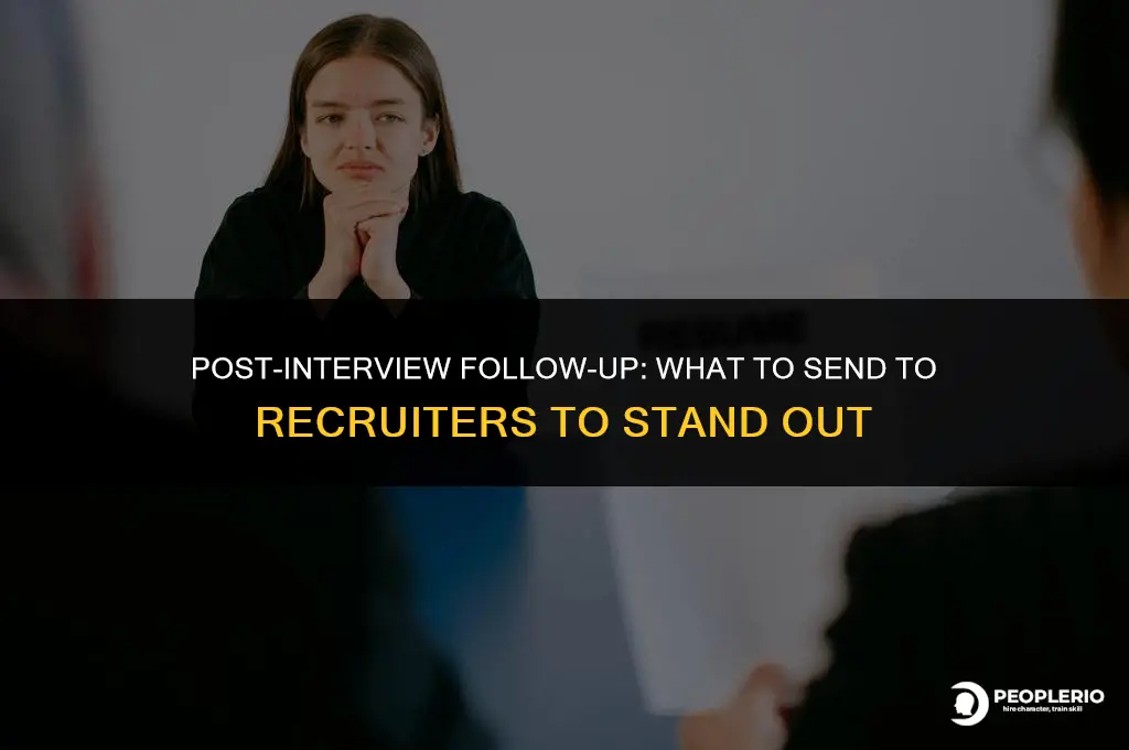 what t o send to recruiter after on site interview