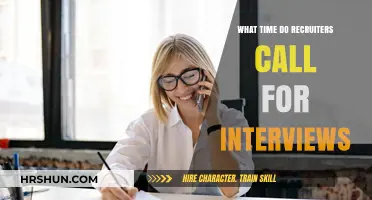 Decoding Interview Timing: When Recruiters Typically Call