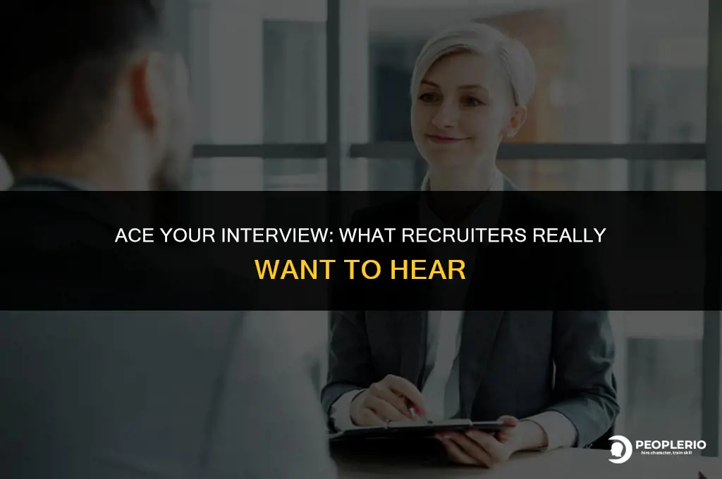what to as a recruiter interviewing me