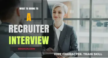 Ace Your Recruiter Interview: Essential Items to Bring Along