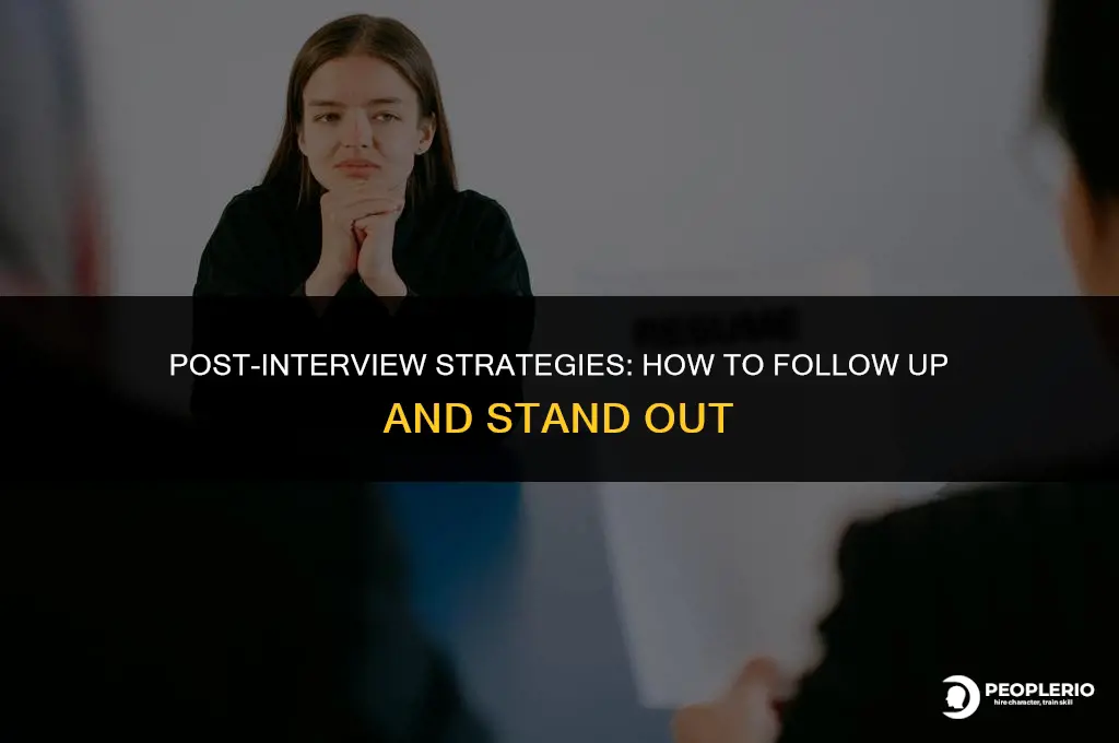 what to do after an interview with a recruiter