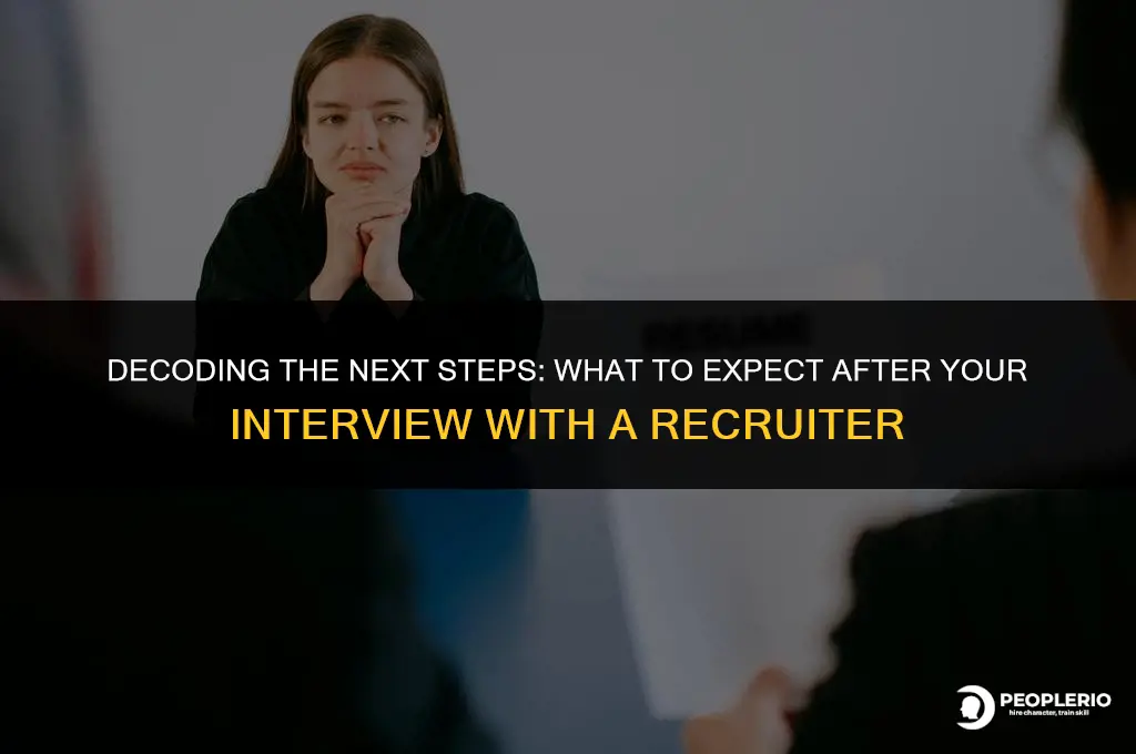 what to expect after interview with recruiter