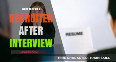 Post-Interview Follow-Up: What to Send to a Recruiter