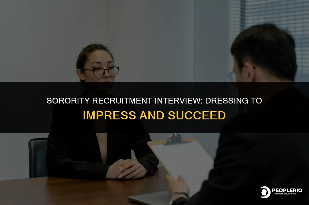 what to wear to sorority recruitment interview
