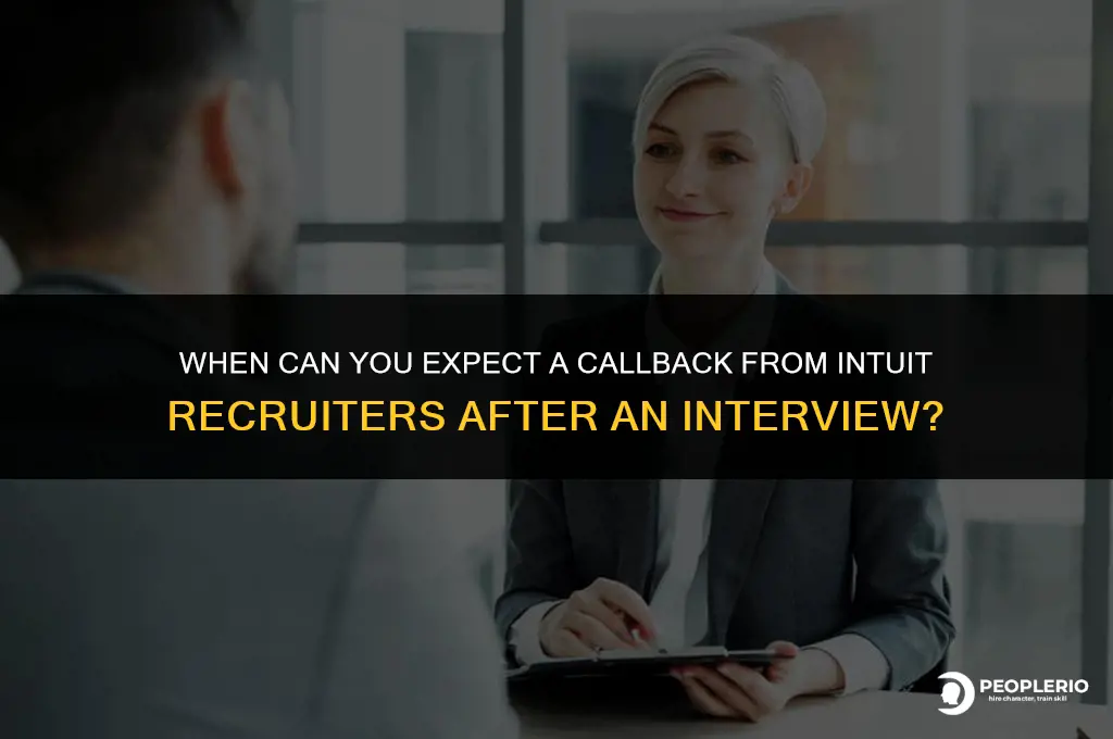 when does intuit recruiter get back about interview
