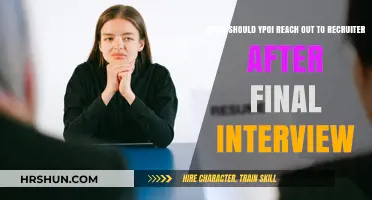 Post-Interview Follow-Up: When to Reach Out to Recruiters