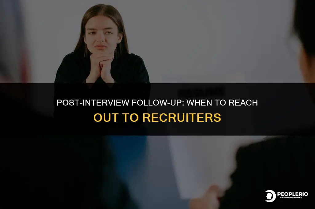 when should ypoi reach out to recruiter after final interview