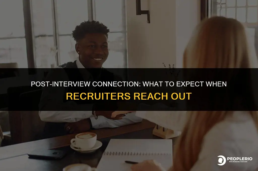 when the recruiter connects with you after the phone interview